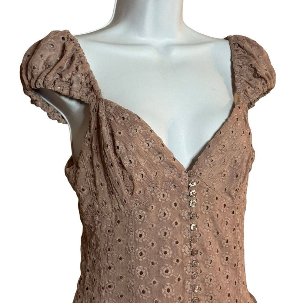 Urban Outfitters Kimchi Blue Leilani Broderie Mini Dress SZ. M - Picture 9 of 16